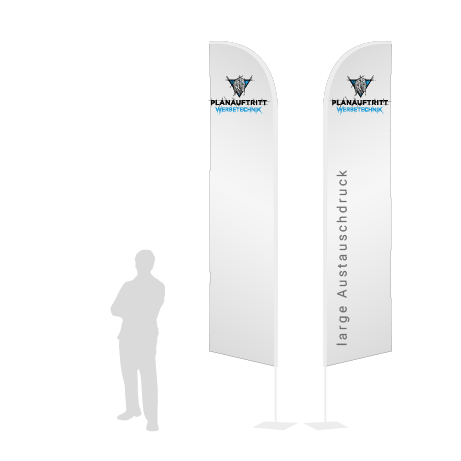 Beachflag Wind Austauschdruck | Large (400 cm) | beidseitig bedruckt