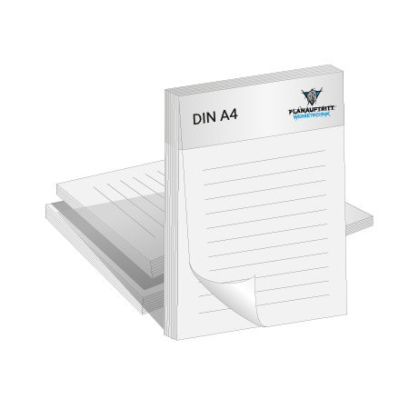 Blöcke ohne Deckblatt | DIN A4 | einseitig 4/0-farbig