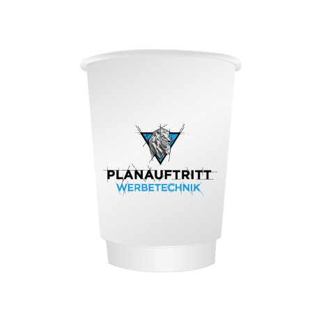 Pappbecher BIO | 400 ml doppelwandig | rundum bedruckt