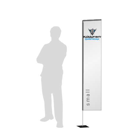 Beachflag Rechteck | Small (200 cm) | einseitig bedruckt