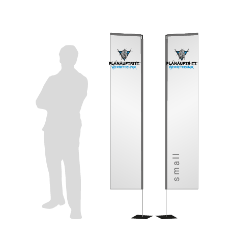 Beachflag Rechteck | Small (200 cm) | beidseitig bedruckt