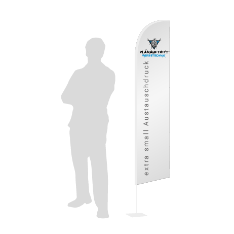 Beachflag Wind Austauschdruck | Extra Small (215 cm) | einseitig bedruckt