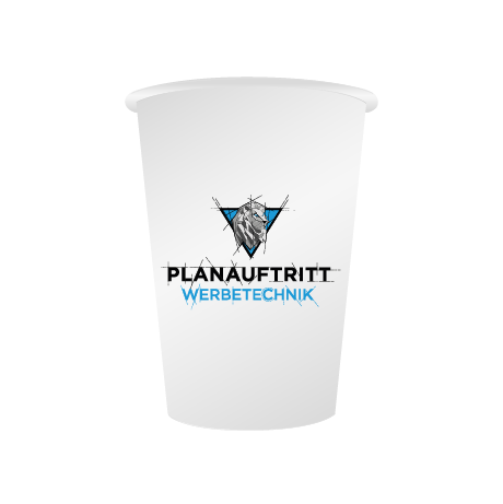 Pappbecher BIO | 350 ml einwandig | rundum bedruckt