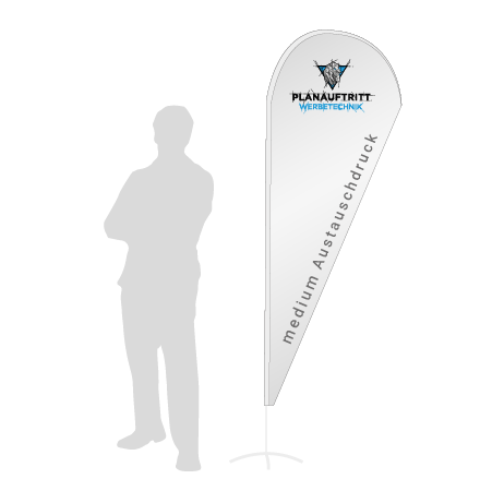 Beachflag Drop Austauschdruck | Medium (280 cm) | einseitig bedruckt