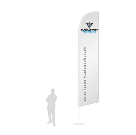 Beachflag Wind Austauschdruck | Extra Large (490 cm) | einseitig bedruckt