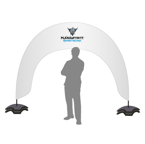 Beachflag Bogen | B 400 cm x H 300 cm | einseitig bedruckt