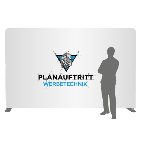 Textilwand ALU | 400er gerade | einseitig bedruckt