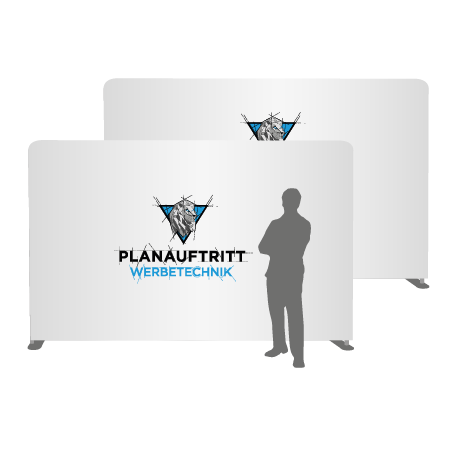 Textilwand ALU | 400er gerade | beidseitig bedruckt