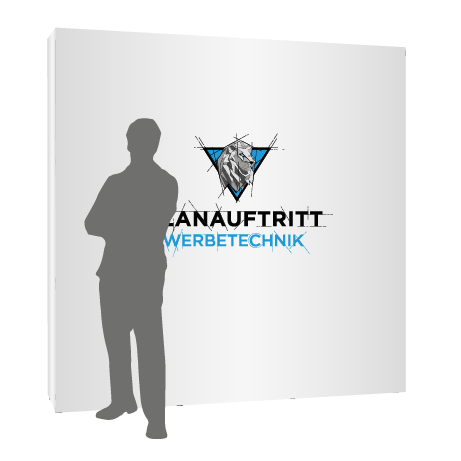 Textilfaltwand | 3 x 3 Felder gerade | einseitig bedruckt