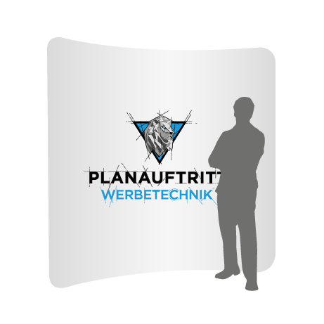 Textilwand ALU | 240er gebogen | einseitig bedruckt
