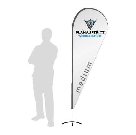 Beachflag Drop | Medium (280 cm) | einseitig bedruckt