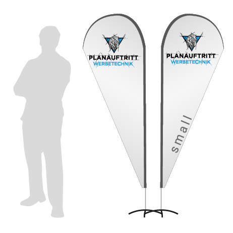 Beachflag Drop | Small (210 cm) | beidseitig bedruckt