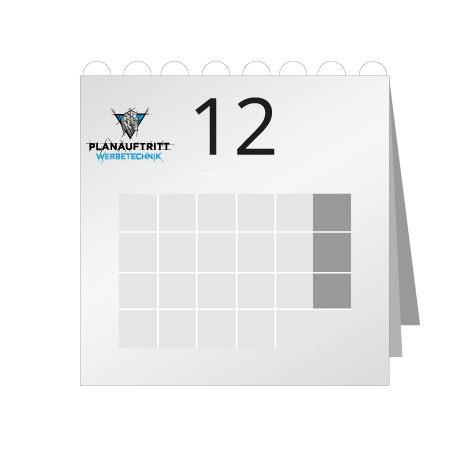 12 Blatt Wandkalender mit Deckblatt