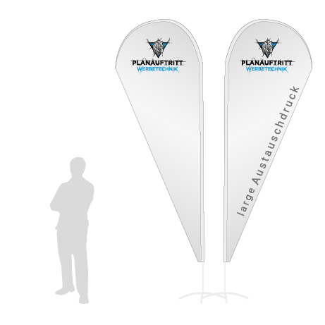 Beachflag Drop Austauschdruck | Large (350 cm) | beidseitig bedruckt