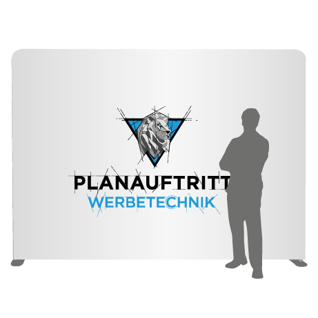Textilwand ALU | 300er gerade | einseitig bedruckt