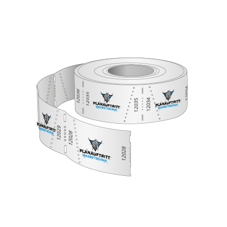 Rolleneintrittskarten (1000 Abrisse) Individualdruck