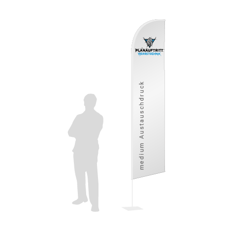 Beachflag Wind Austauschdruck | Medium (320 cm) | einseitig bedruckt