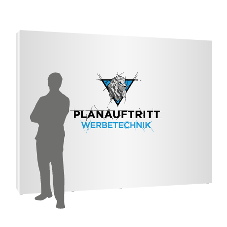 Textilfaltwand | 4 x 3 Felder gerade | einseitig bedruckt