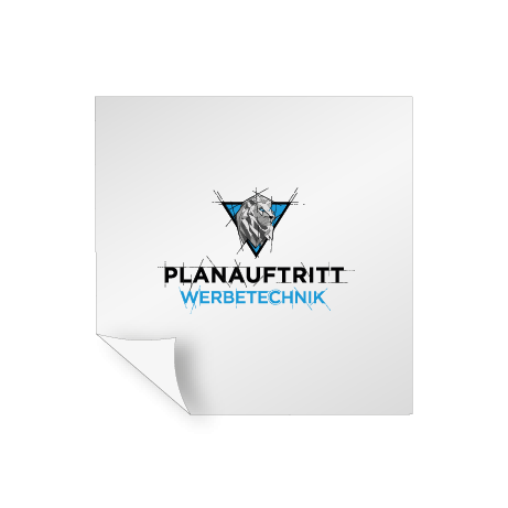 Aufkleber Polymer 2D - weiß und transparent