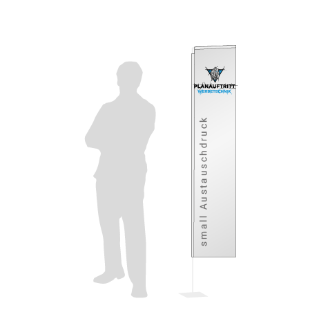 Beachflag Rechteck Austauschdruck | Small (200 cm) | einseitig bedruckt