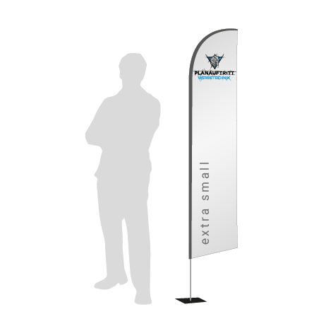 Beachflag Wind | Extra Small (215 cm) | einseitig bedruckt