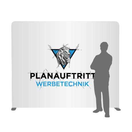 Textilwand ALU | 240er gerade | einseitig bedruckt